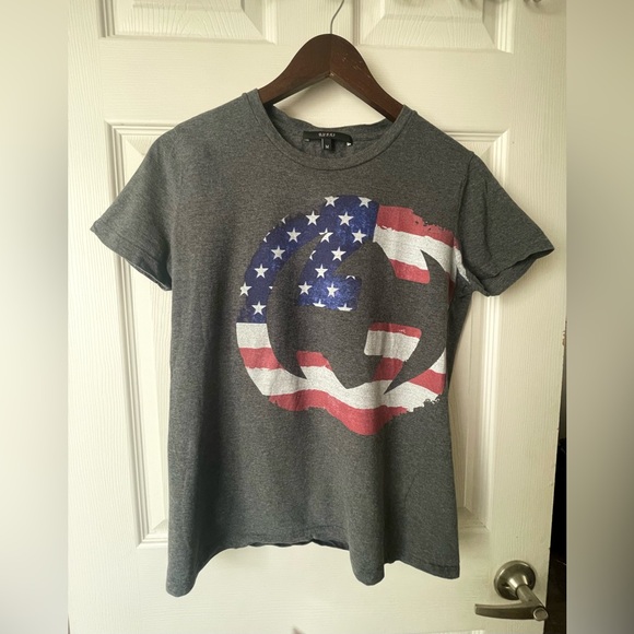 GUCCI logo Womens Vintage Grey Tshirt